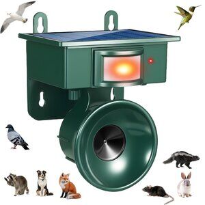 2026 Solar Ultrasonic Bird Repeller Outdoor,Woodpecker Deterrent for House,Pigeo